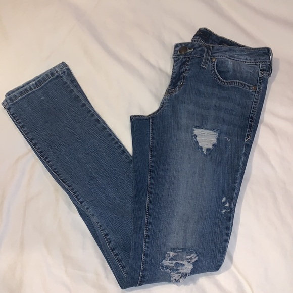 Jessica Simpson Forever Skinny Ripped Jeans Size 26 Regular - Picture 4 of 11